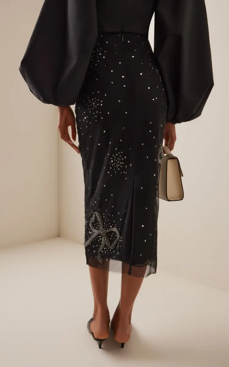 Carolina Herrera Embellished Tulle Midi Skirt | Thumbnail 4 Carolina Herrera Embellished Tulle Midi Skirt | Thumbnail 4