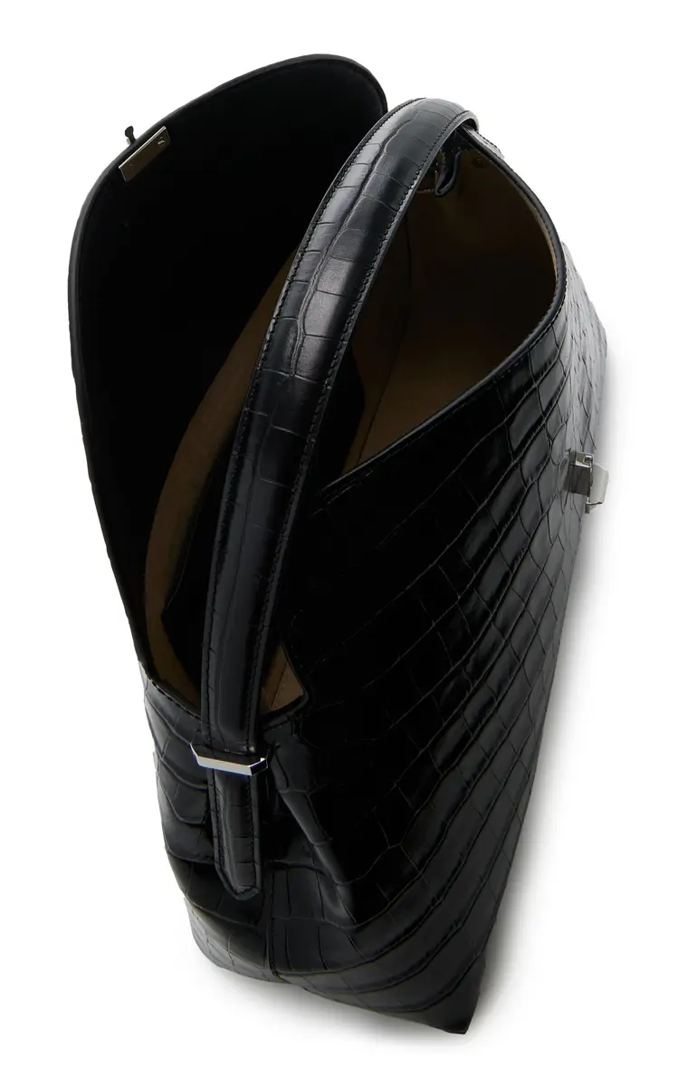 Toteme T-Lock Croc-Effect Leather Top Handle Bag | Thumbnail 6