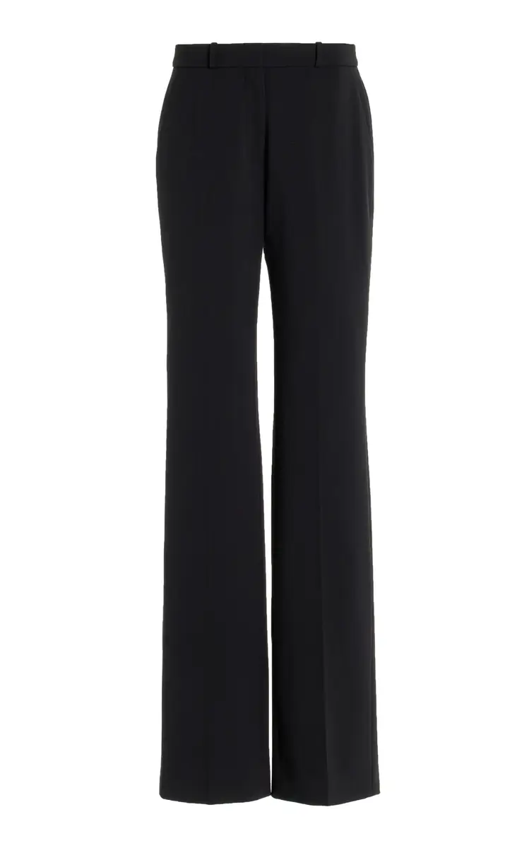 DEL CORE Slim Wool-Blend Straight-Leg Cigarette Pants