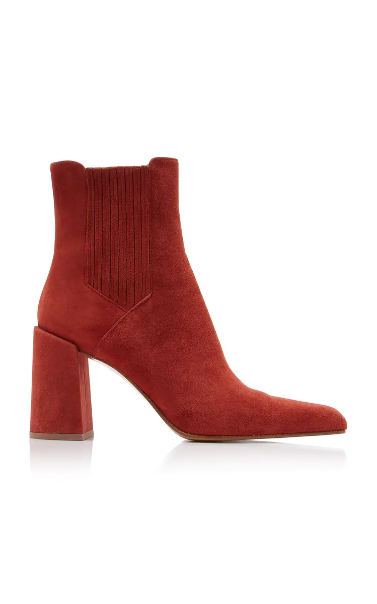 Gabriela Hearst Luke Suede Ankle Boots | Image 1 Gabriela Hearst Luke Suede Ankle Boots | Image 1