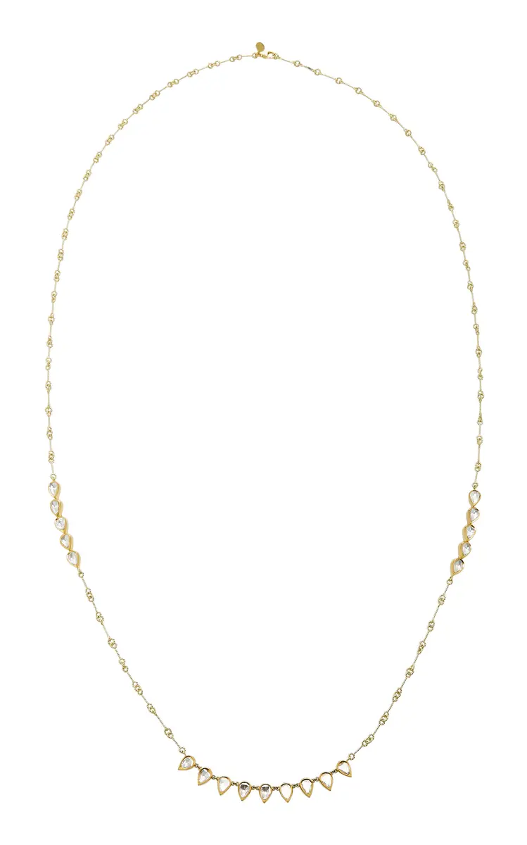Amrapali Station 18K Gold and Diamond Teardrop Necklace | Thumbnail 5 Amrapali Station 18K Gold and Diamond Teardrop Necklace | Thumbnail 5