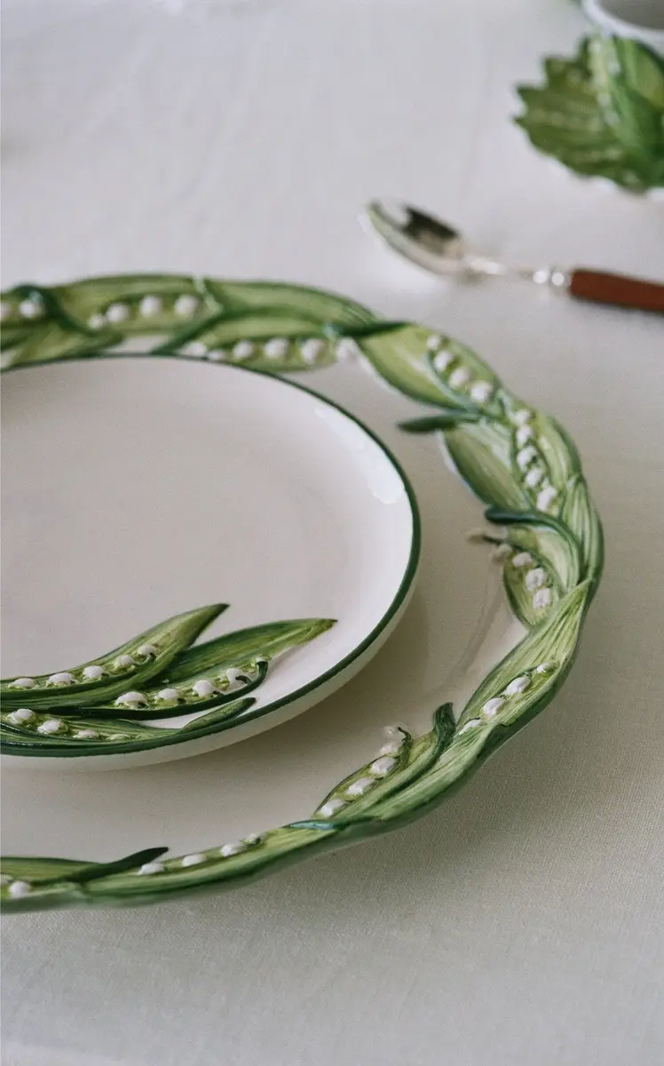 Moda Domus Set-of-Six Lily Of The Valley Ceramic Dinner Plates | Thumbnail 12 Moda Domus Set-of-Six Lily Of The Valley Ceramic Dinner Plates | Thumbnail 12