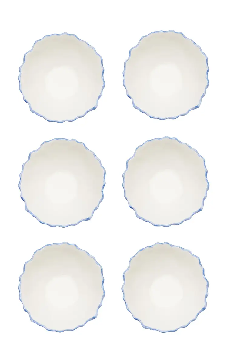 Moda Domus Set-of-Six Lily Of The Valley Ceramic Cereal Bowls - Green | Thumbnail 13 Moda Domus Set-of-Six Lily Of The Valley Ceramic Cereal Bowls - Green | Thumbnail 13