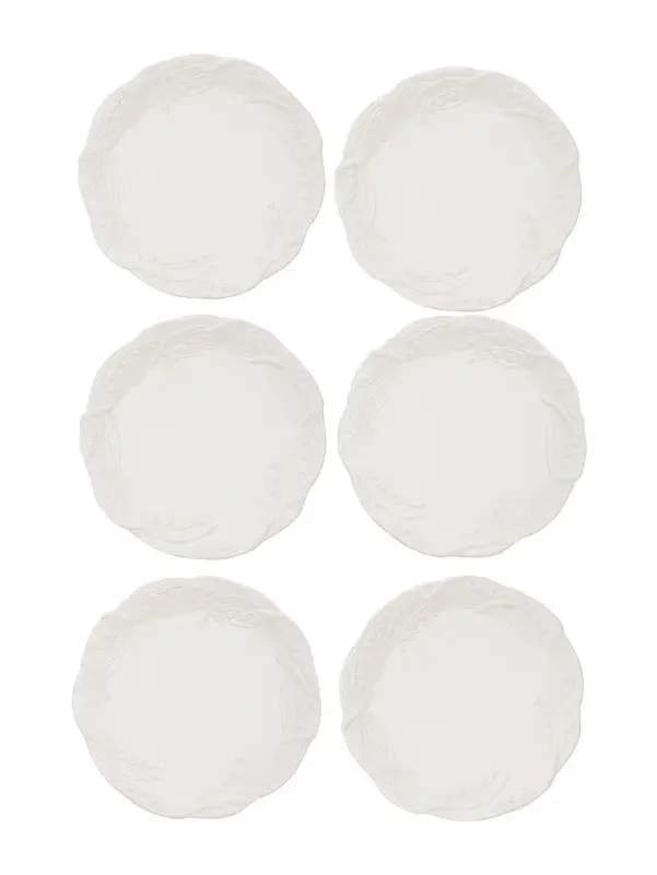 Moda Domus Set of 6 Lily Of The Valley Ceramic Salad Plates