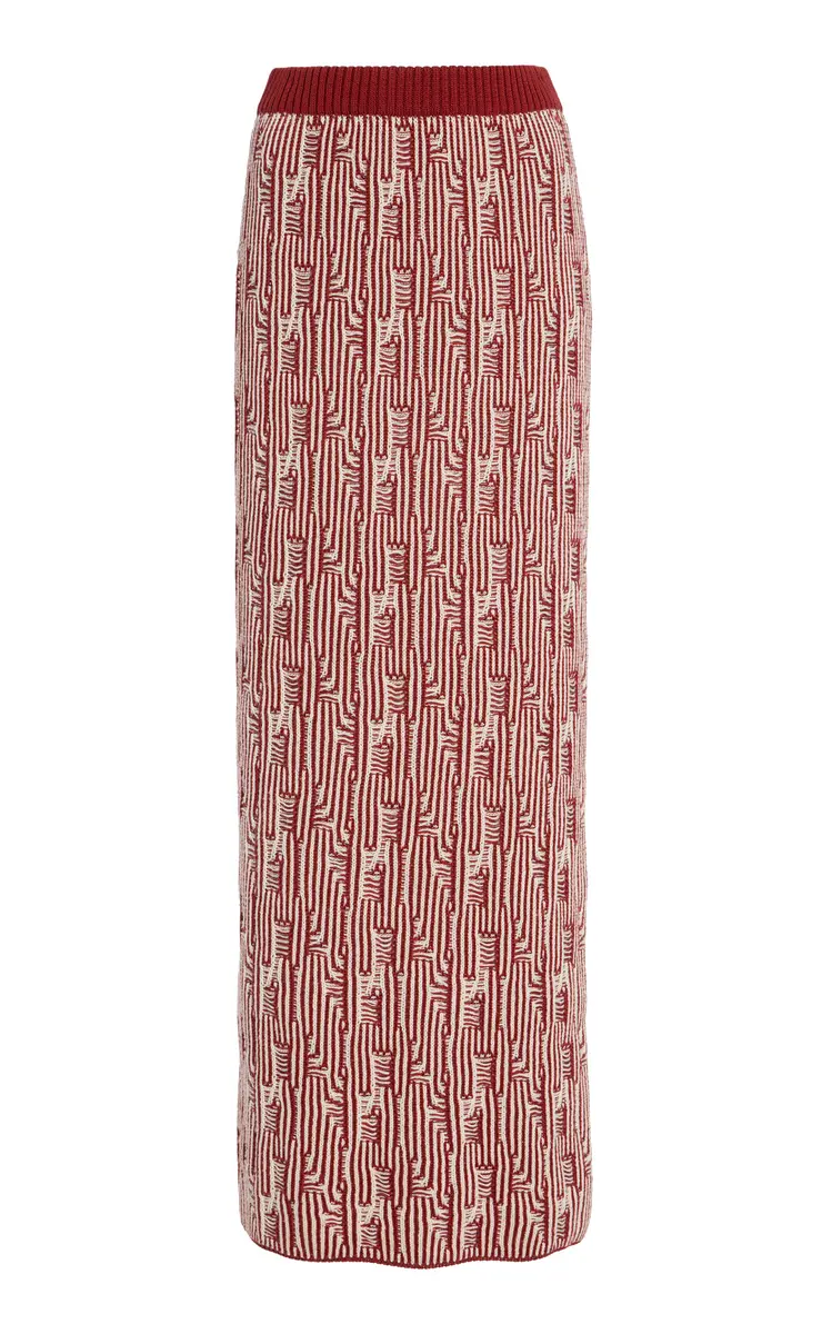 ESCVDO Tayta Knit Cotton Maxi Skirt | Image 1 ESCVDO Tayta Knit Cotton Maxi Skirt | Image 1