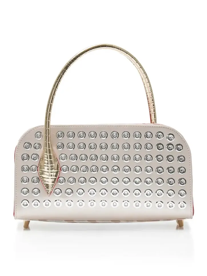 Christian Louboutin Eloise Studded Leather Baguette Bag