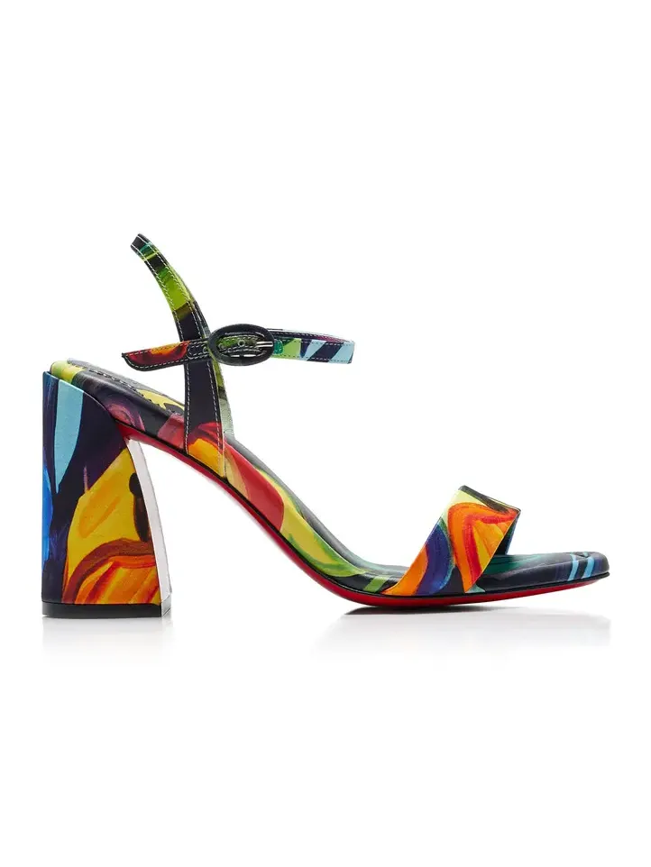 Miss Jane 85mm Printed Satin Sandals Miss Jane 85mm Printed Satin Sandals