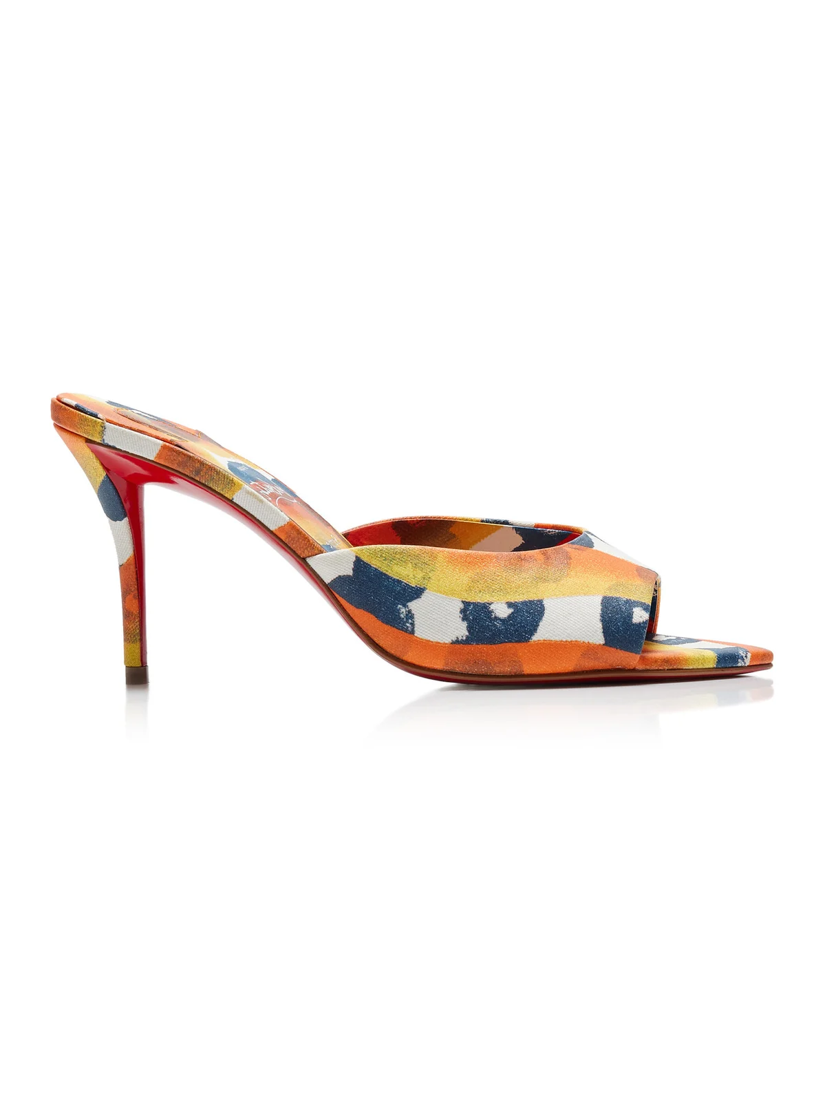 Miss Z 80mm Printed Toile Mules