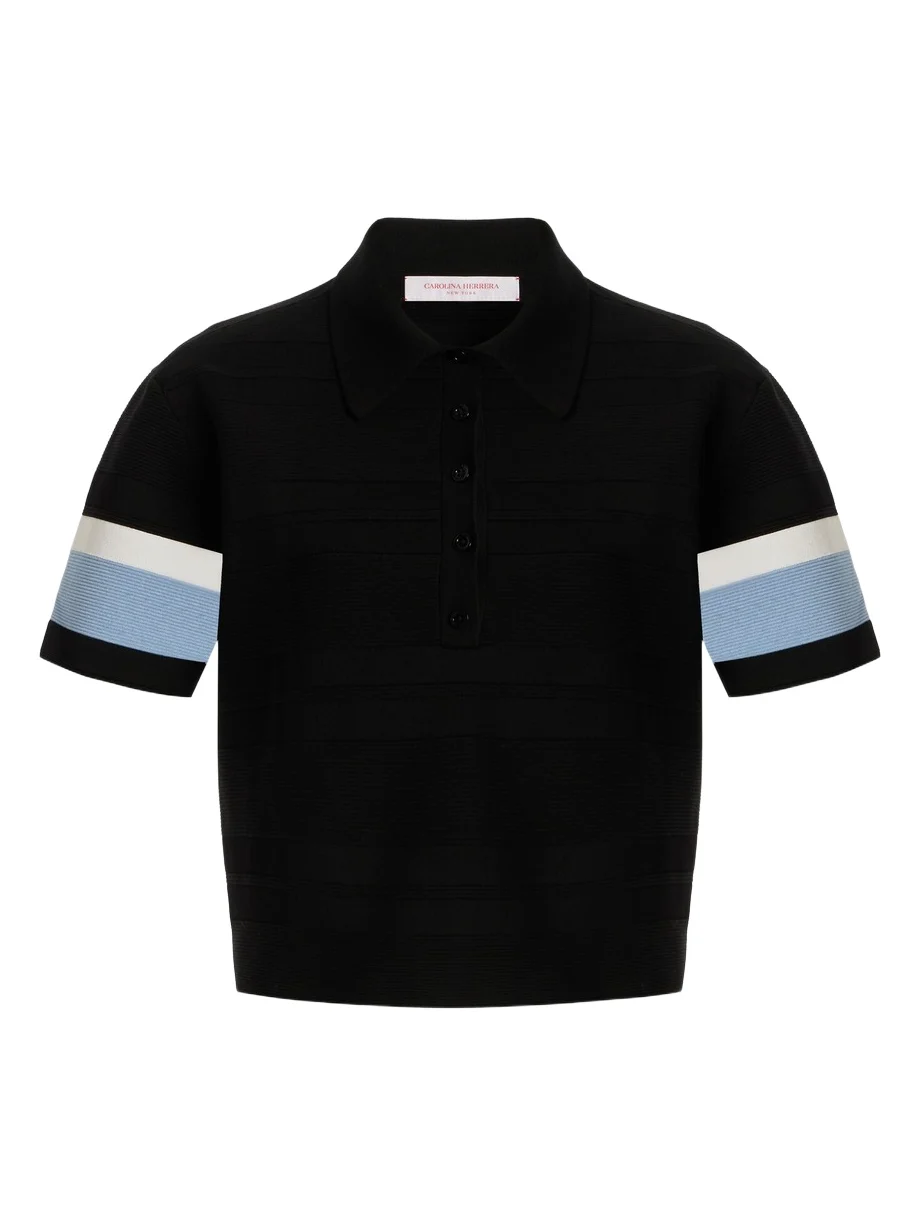 Carolina Herrera Knit Polo Top