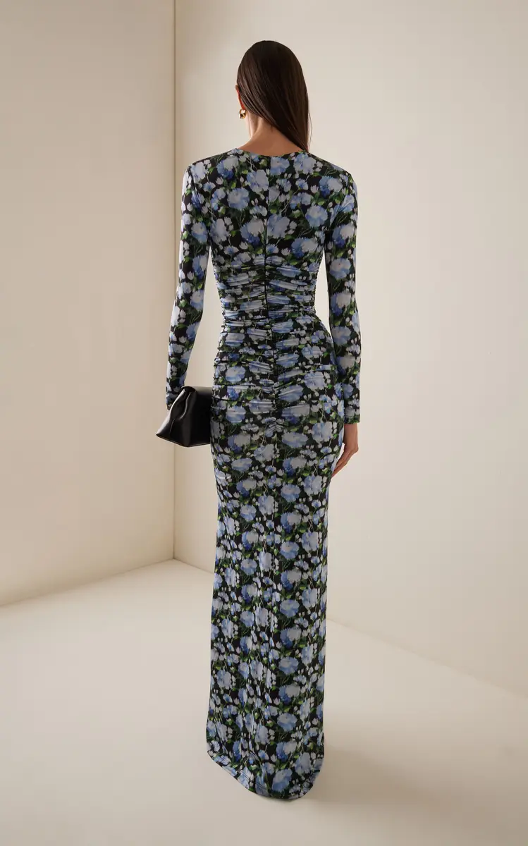 Carolina Herrera Ruched Jersey Gown | Thumbnail 4
