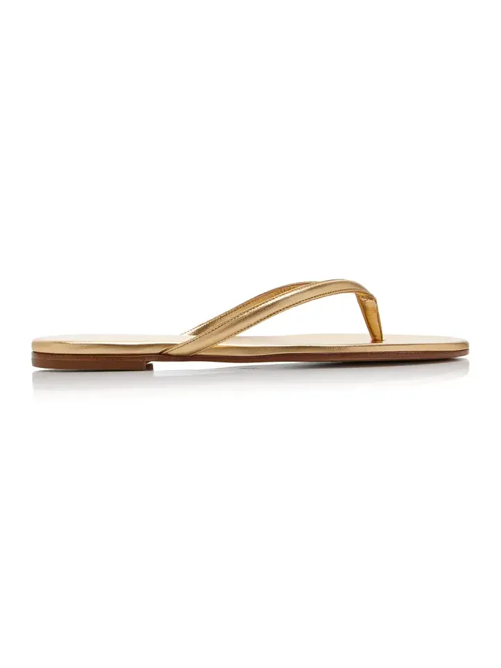 Calypso Metallic Leather Thong Sandals Calypso Metallic Leather Thong Sandals