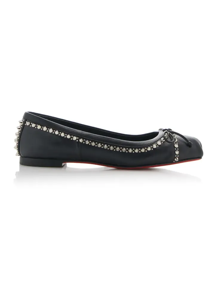 Mamadrague Spiked Leather Ballet Flats