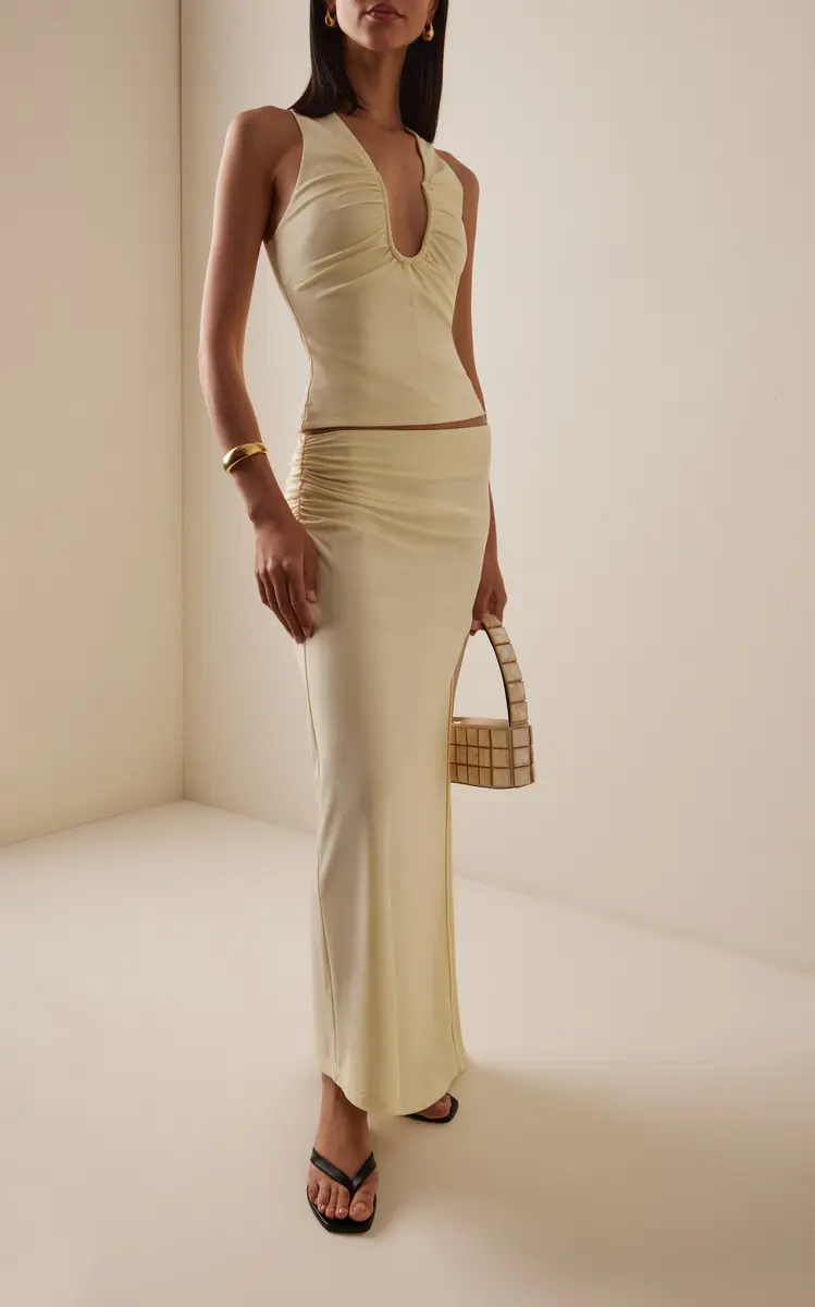 Significant Other Exclusive Shelby Ruched Jersey Asymmetric Maxi Skirt | Thumbnail 2 Significant Other Exclusive Shelby Ruched Jersey Asymmetric Maxi Skirt | Thumbnail 2