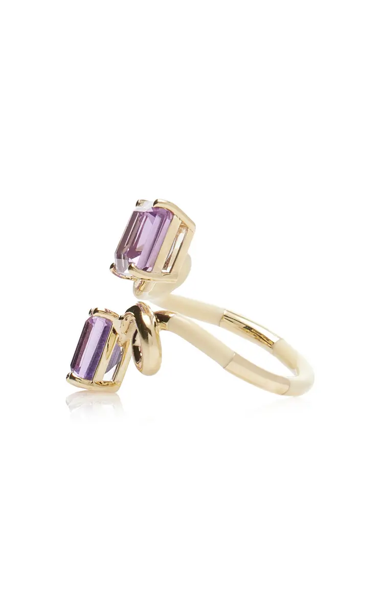 Bea Bongiasca 9K Gold; Amethyst; And Enamel Ring | Thumbnail 4