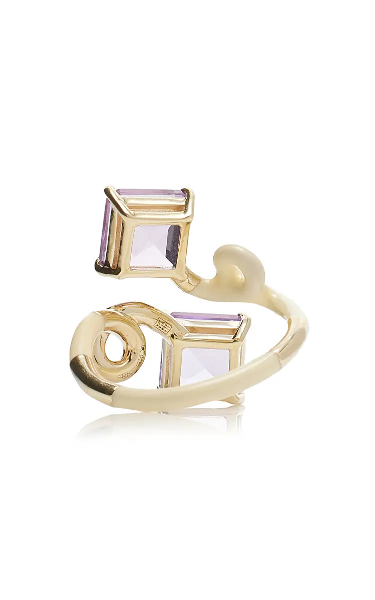 Bea Bongiasca 9K Gold; Amethyst; And Enamel Ring | Thumbnail 5