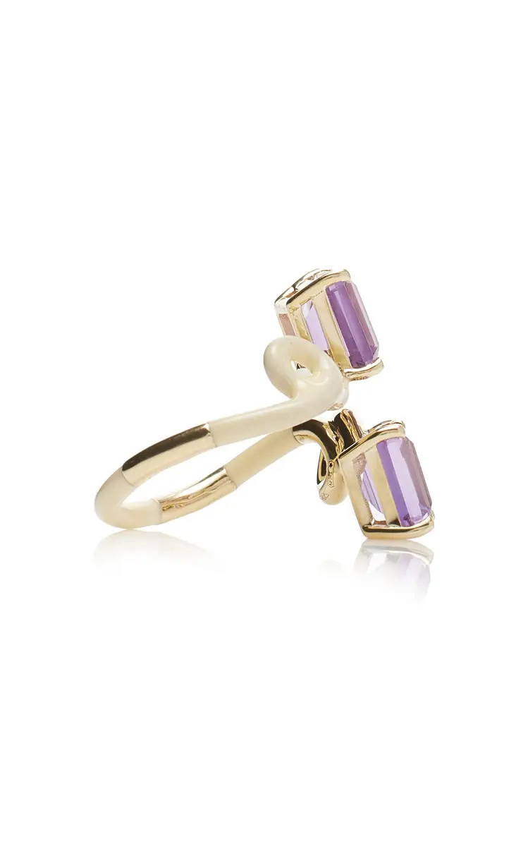 Bea Bongiasca 9K Gold; Amethyst; And Enamel Ring | Thumbnail 6