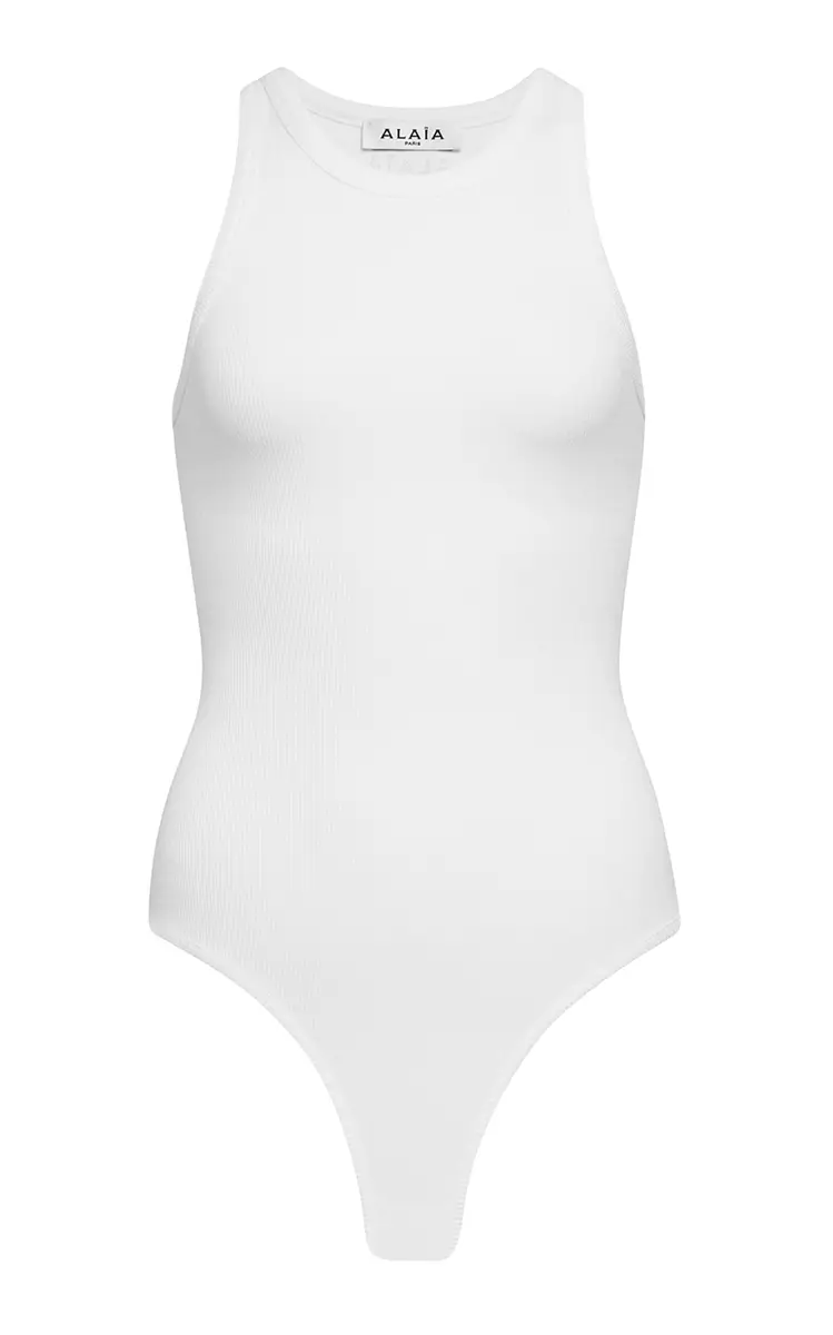 Alaïa Ribbed Cotton-Blend Bodysuit | Thumbnail 6 Alaïa Ribbed Cotton-Blend Bodysuit | Thumbnail 6
