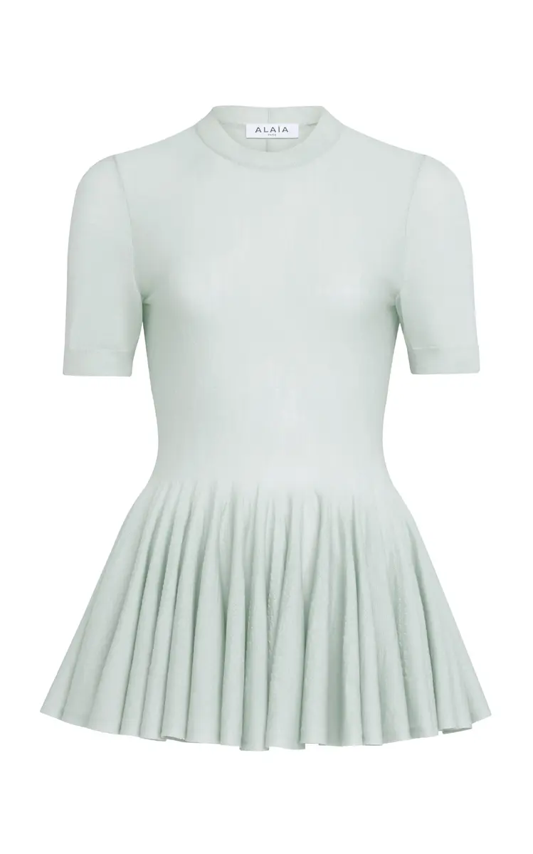 ALAÏA Wool Peplum Top | Image 1 ALAÏA Wool Peplum Top | Image 1