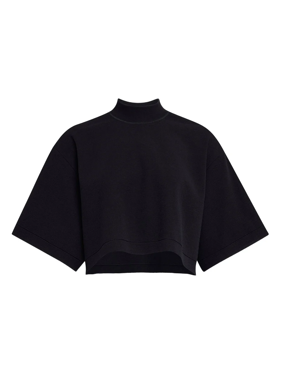 Oversized Cotton-Wool Crop Top Oversized Cotton-Wool Crop Top