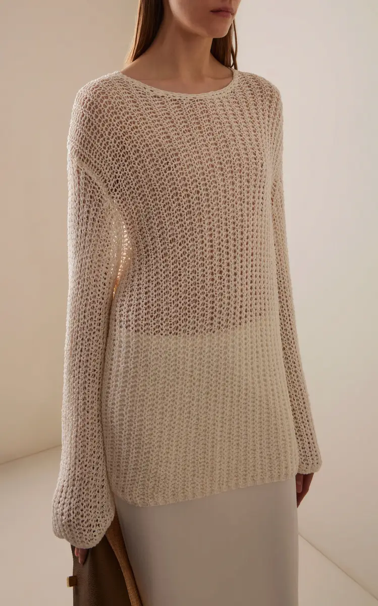 Khaite Elowen Knit Cotton Sweater | Thumbnail 3
