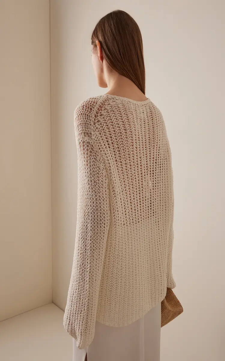 Khaite Elowen Knit Cotton Sweater | Thumbnail 4