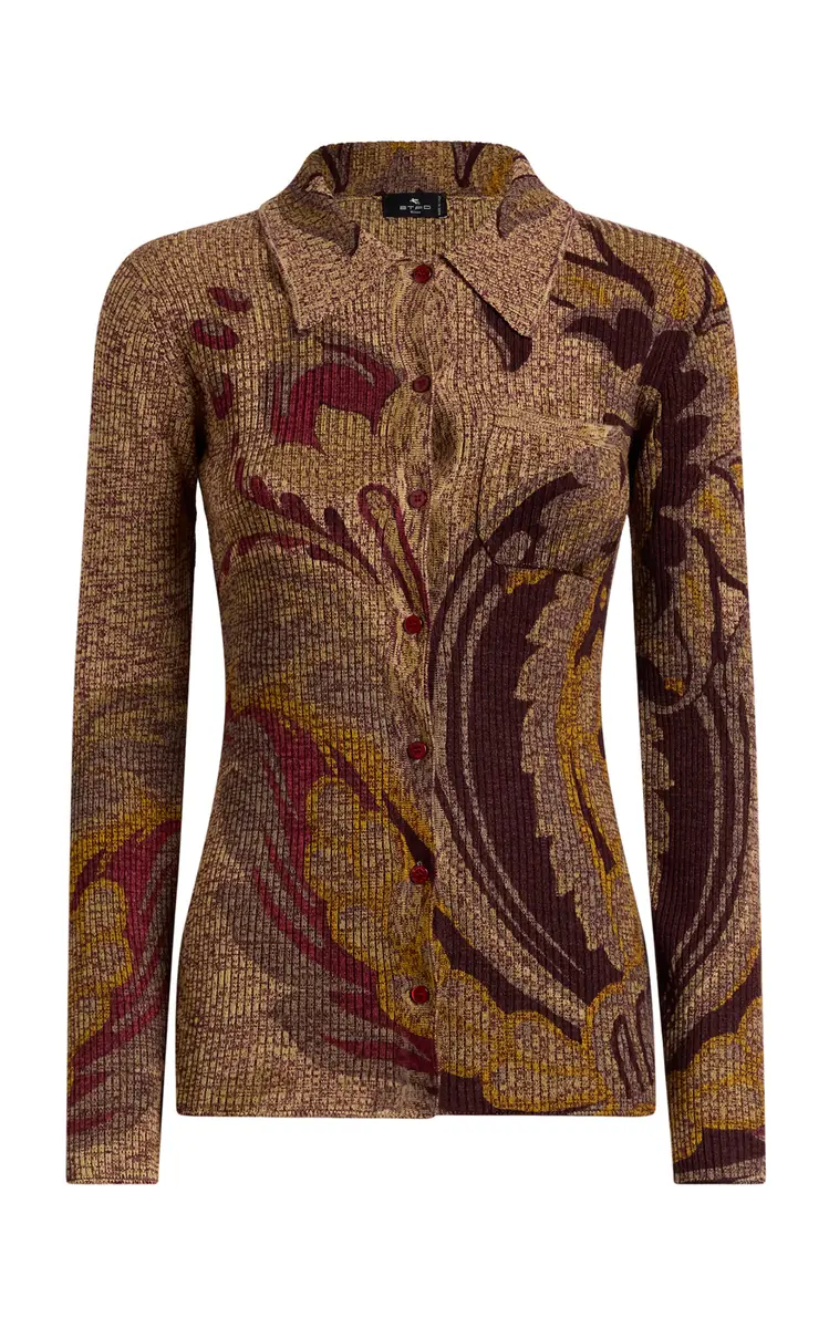 Etro Paisley-Jacquard Wool Cardigan | Thumbnail 8