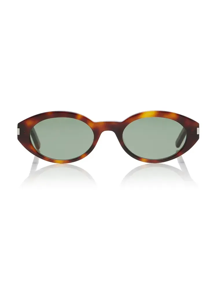 Round-Frame Acetate Sunglasses