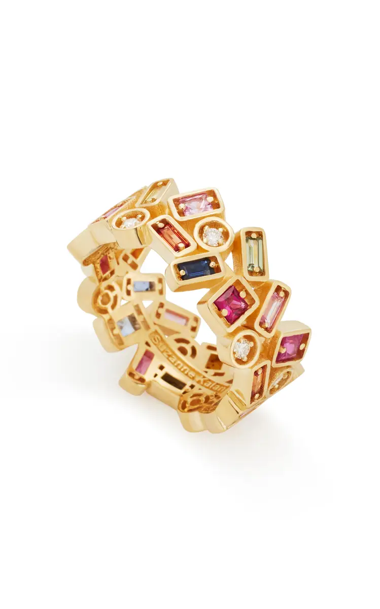 Suzanne Kalan Inlay Collection Rainbow Sapphire Ring | Thumbnail 3 Suzanne Kalan Inlay Collection Rainbow Sapphire Ring | Thumbnail 3