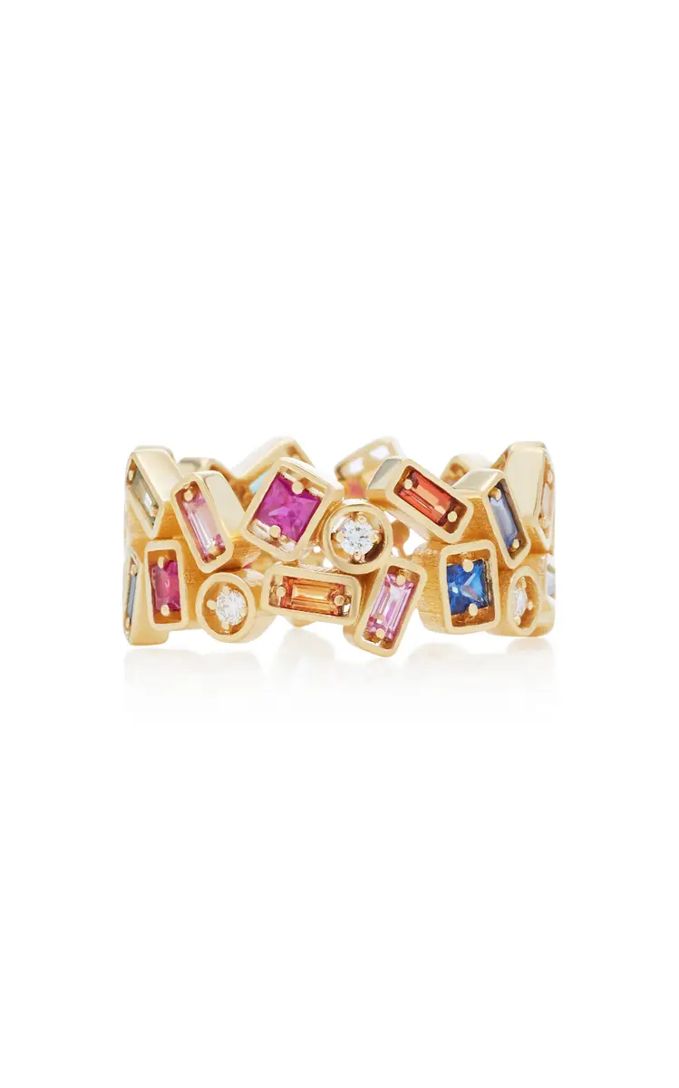 Suzanne Kalan Inlay Collection Rainbow Sapphire Ring | Thumbnail 4 Suzanne Kalan Inlay Collection Rainbow Sapphire Ring | Thumbnail 4
