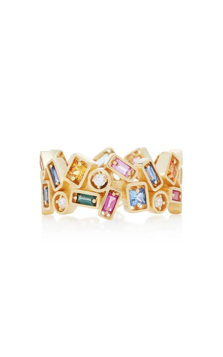 Suzanne Kalan Inlay Collection Rainbow Sapphire Ring | Thumbnail 5 Suzanne Kalan Inlay Collection Rainbow Sapphire Ring | Thumbnail 5