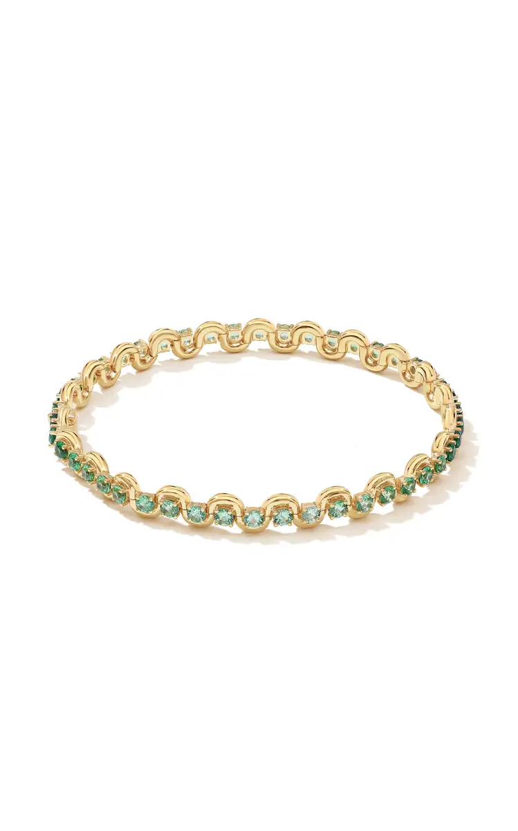 State Property Edessa Forest 18K Yellow Gold Tsavorite Bracelet - Green - 7.7IN - Moda Operandi | Thumbnail 2 State Property Edessa Forest 18K Yellow Gold Tsavorite Bracelet - Green - 7.7IN - Moda Operandi | Thumbnail 2
