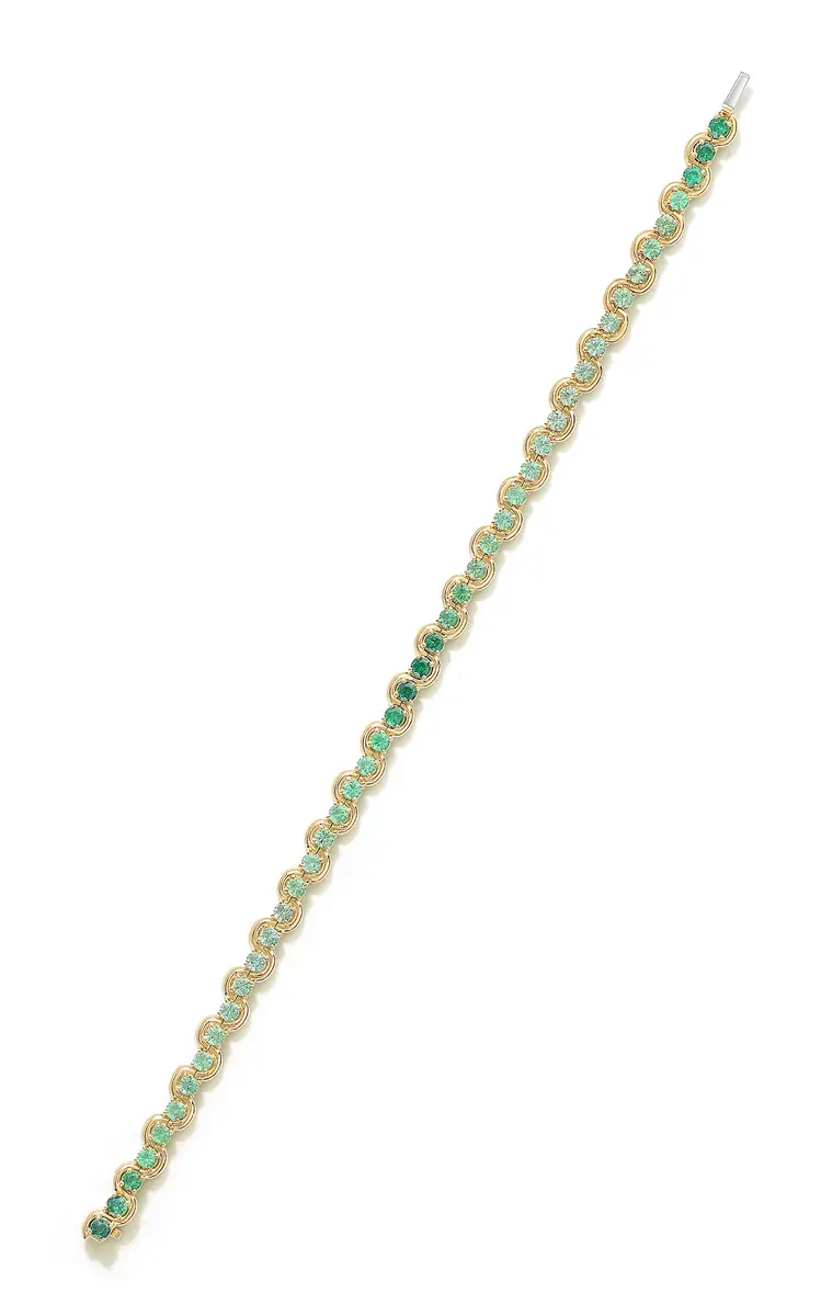 State Property Edessa Forest 18K Yellow Gold Tsavorite Bracelet - Green - 7.7IN - Moda Operandi | Image 1 State Property Edessa Forest 18K Yellow Gold Tsavorite Bracelet - Green - 7.7IN - Moda Operandi | Image 1