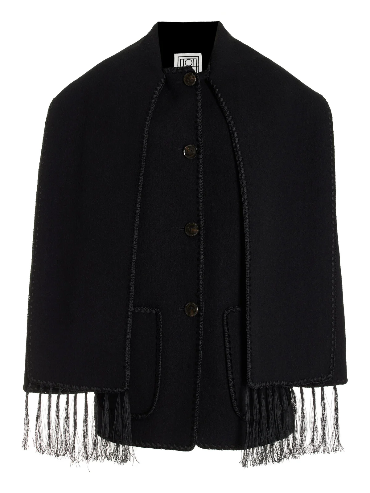 TOTEME Embriodered Wool-Blend Scarf Jacket