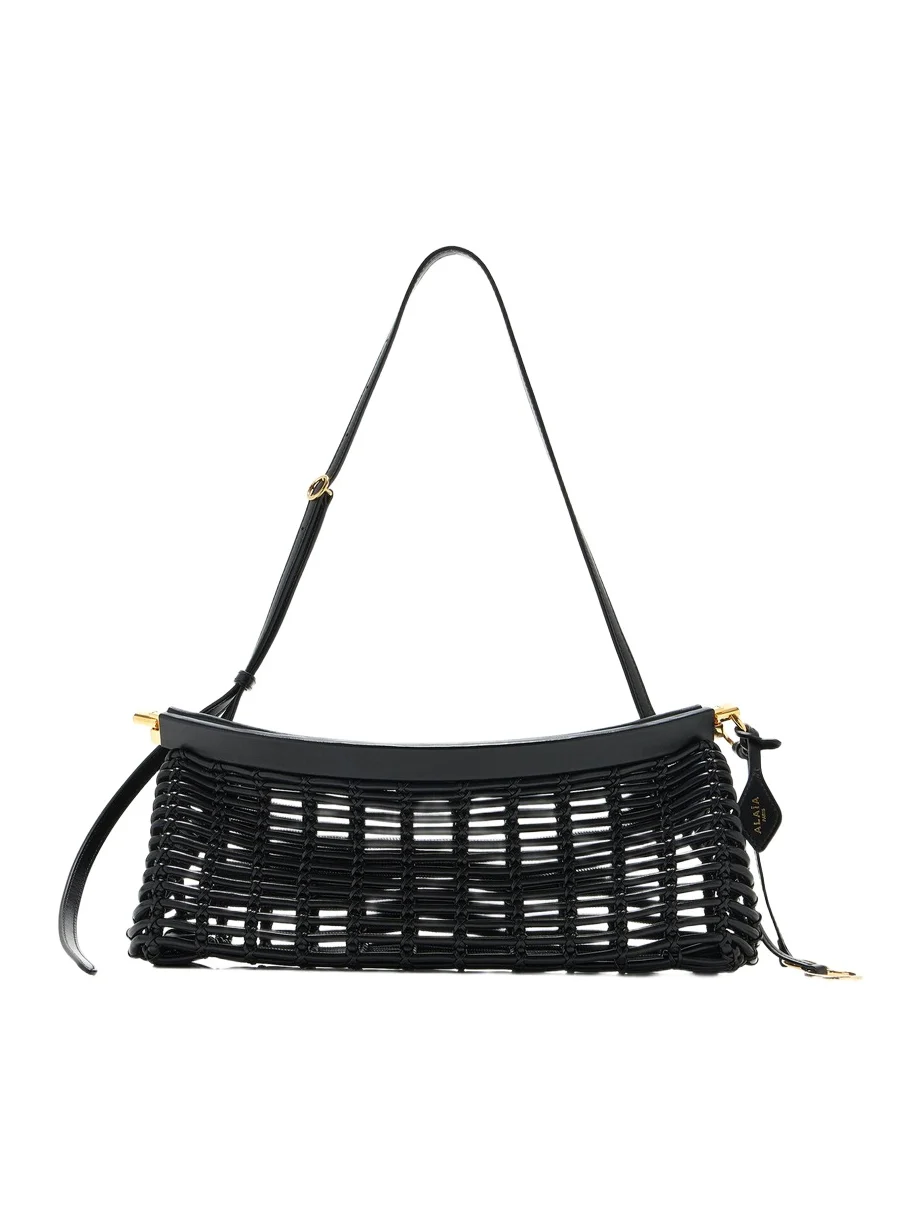 Le Click East/West Medium Braided Leather Bag Le Click East/West Medium Braided Leather Bag