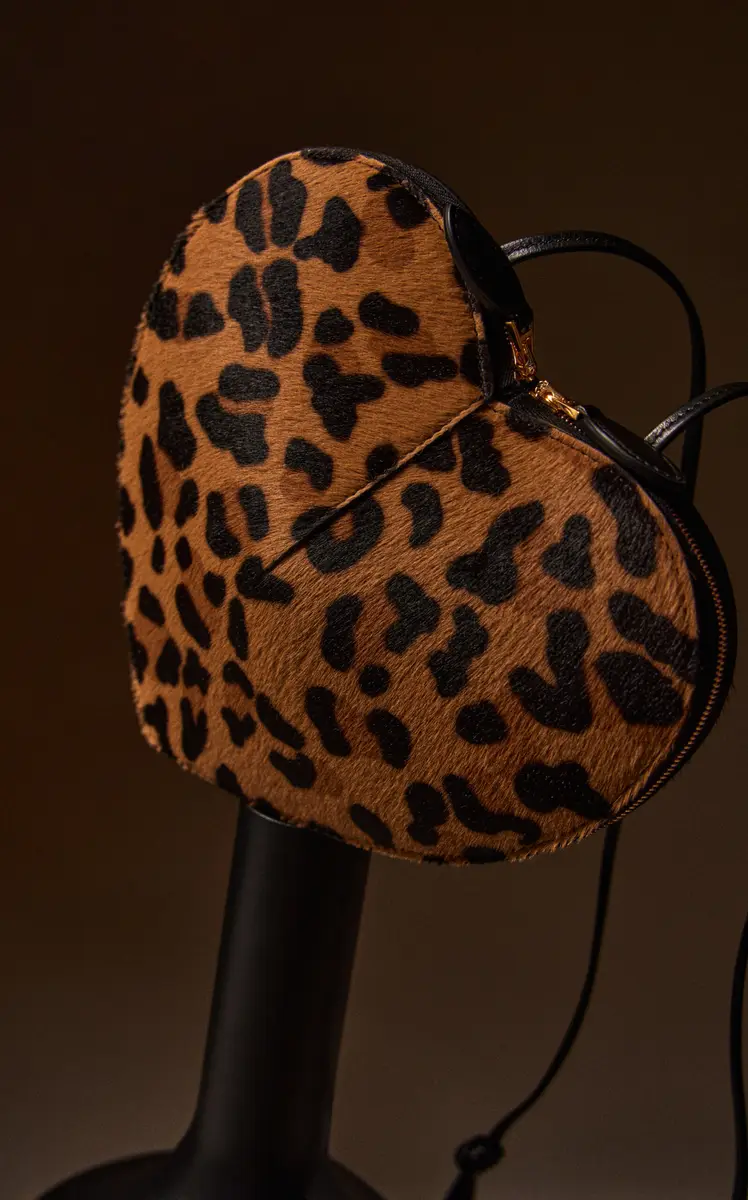 Alaïa Le Coeur Leopard-Print Pony Hair Bag | Thumbnail 2