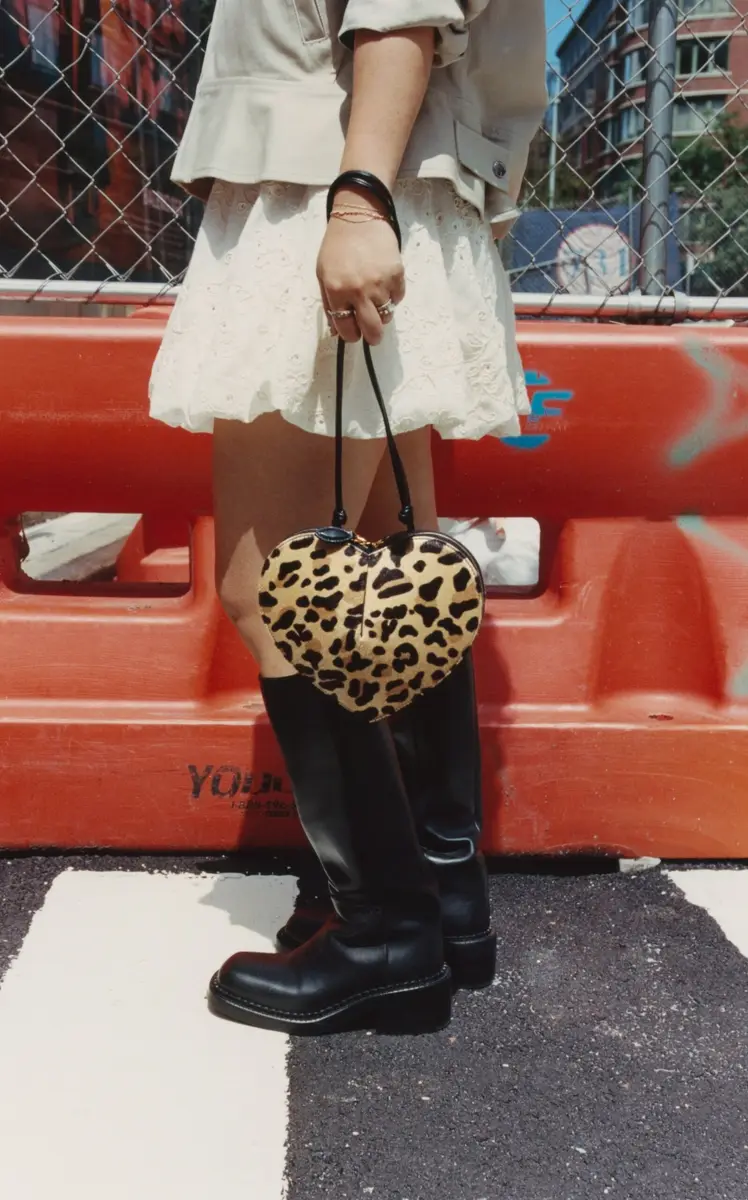 Alaïa Le Coeur Leopard-Print Pony Hair Bag | Thumbnail 3