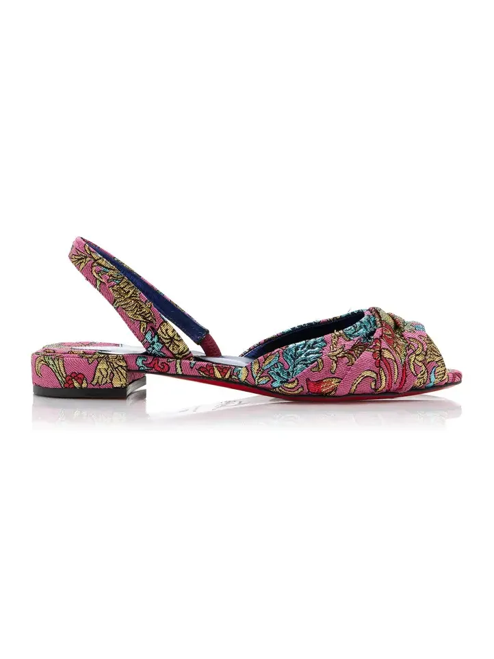 Cordelina Flat Jacquard Florea Slingback Sandals Cordelina Flat Jacquard Florea Slingback Sandals