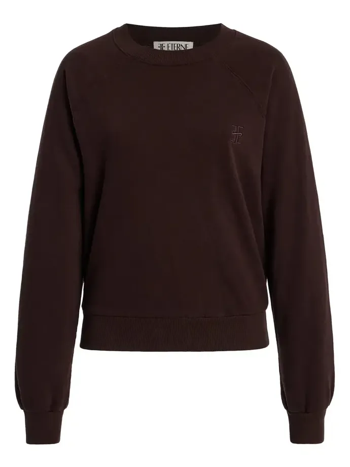 ÉTERNE Shrunken Cotton Sweatshirt