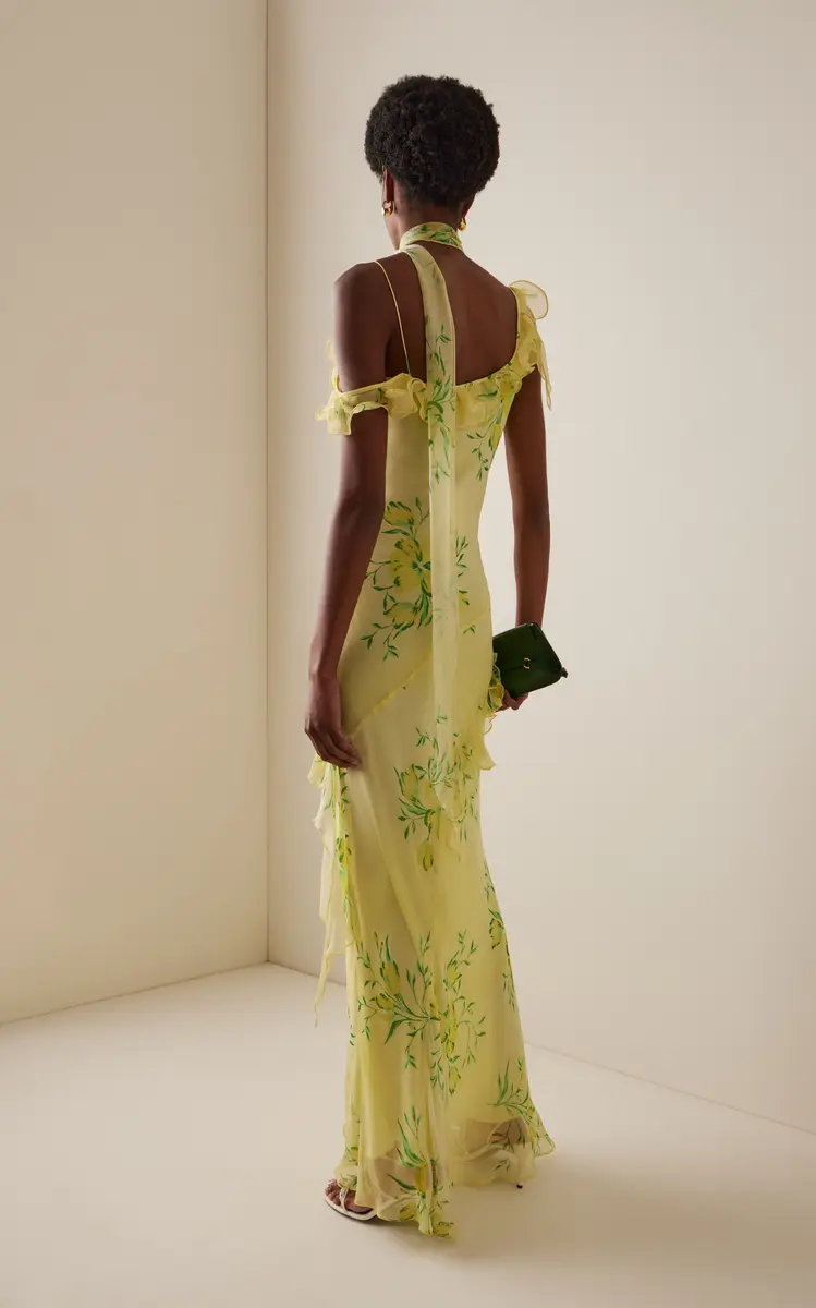 De La Vali Exclusive Hemera Ruffled Silk Maxi Dress | Thumbnail 4 De La Vali Exclusive Hemera Ruffled Silk Maxi Dress | Thumbnail 4