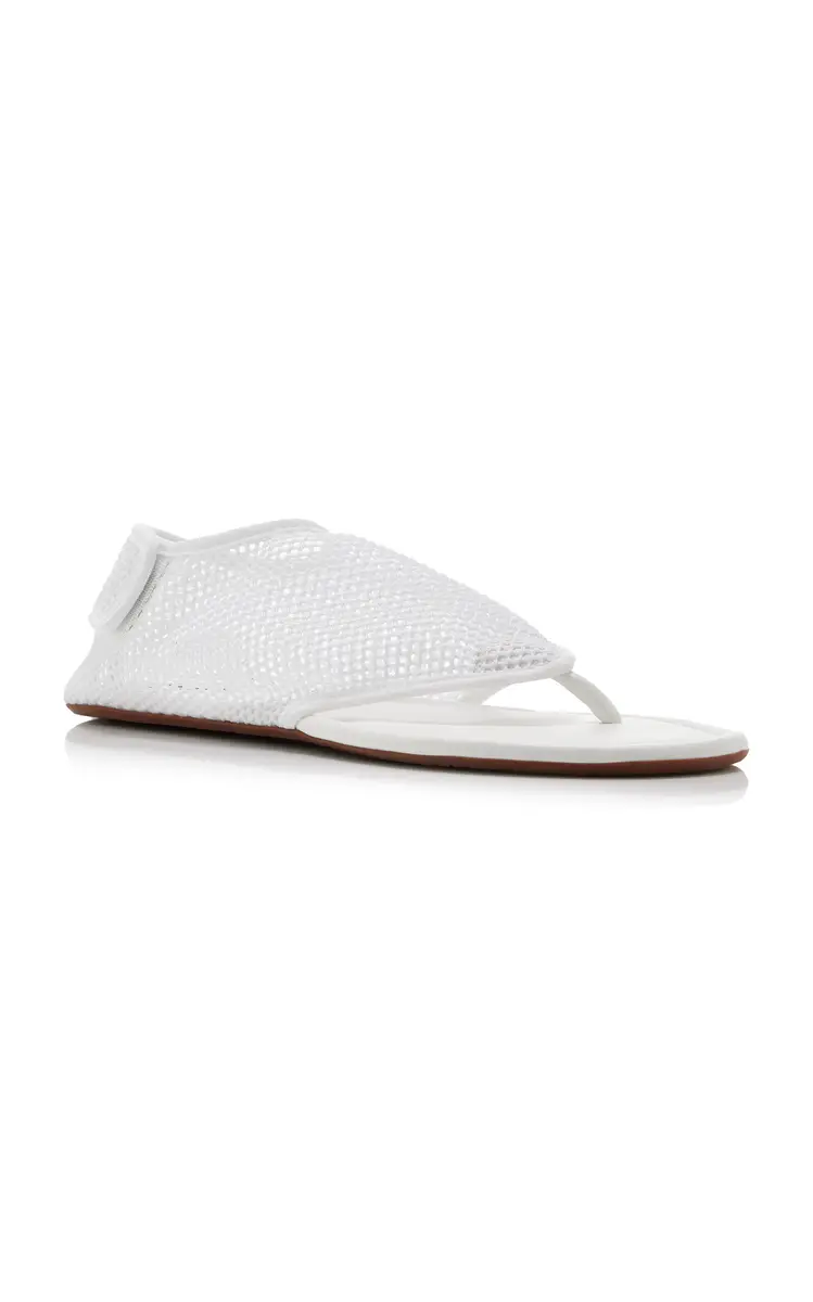 Alaïa Fishnet Thong Sandals | Thumbnail 3