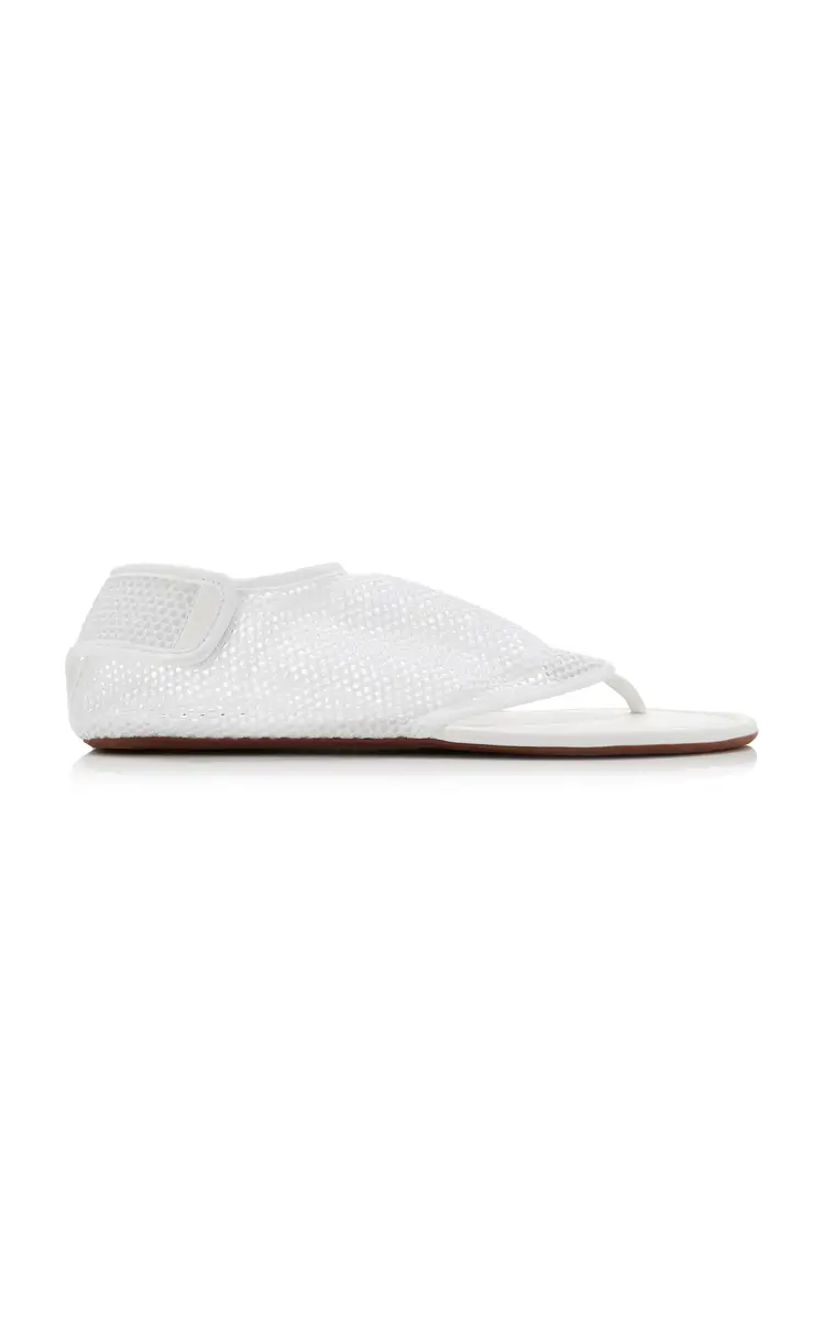 Alaïa Fishnet Thong Sandals | Thumbnail 5