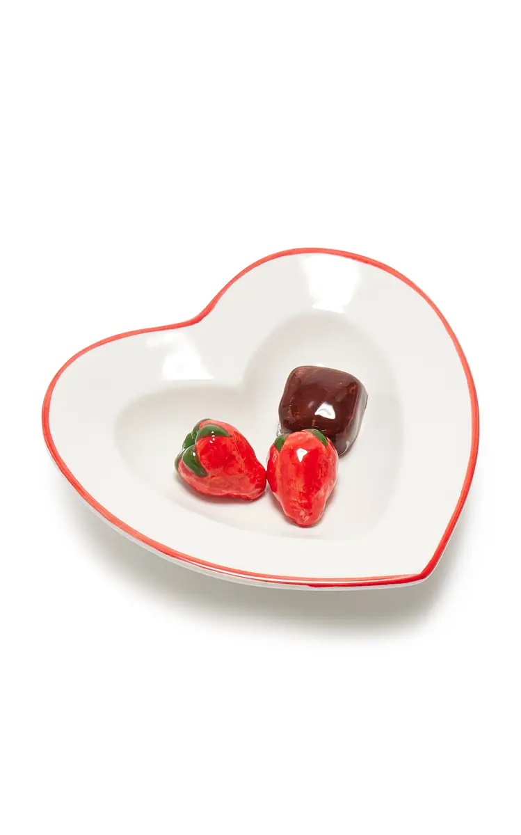 Moda Domus Trompe l’Oeil Ceramic Heart Dish - Multi | Thumbnail 4 Moda Domus Trompe l’Oeil Ceramic Heart Dish - Multi | Thumbnail 4