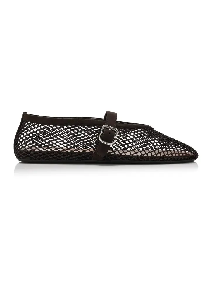 Fishnet Ballet Flats