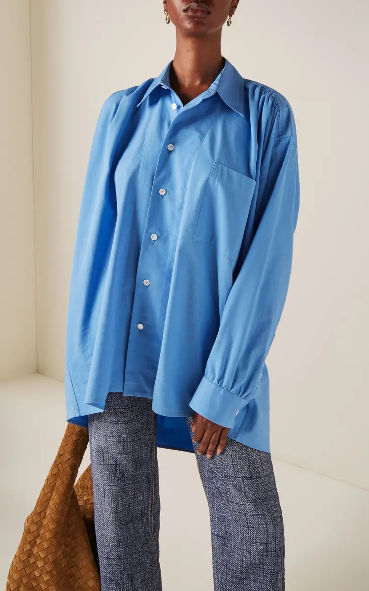 Bottega Veneta Oversized Cotton-Blend Shirt | Thumbnail 2 Bottega Veneta Oversized Cotton-Blend Shirt | Thumbnail 2