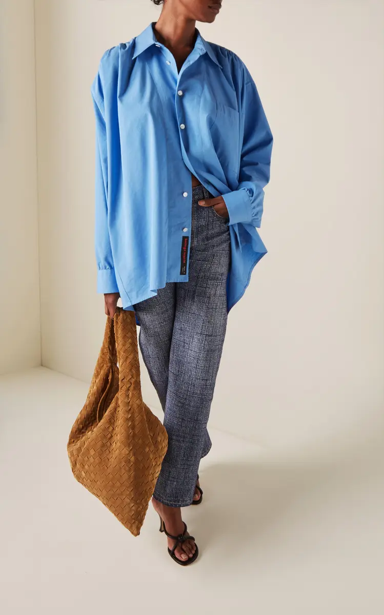 Bottega Veneta Oversized Cotton-Blend Shirt | Thumbnail 3 Bottega Veneta Oversized Cotton-Blend Shirt | Thumbnail 3
