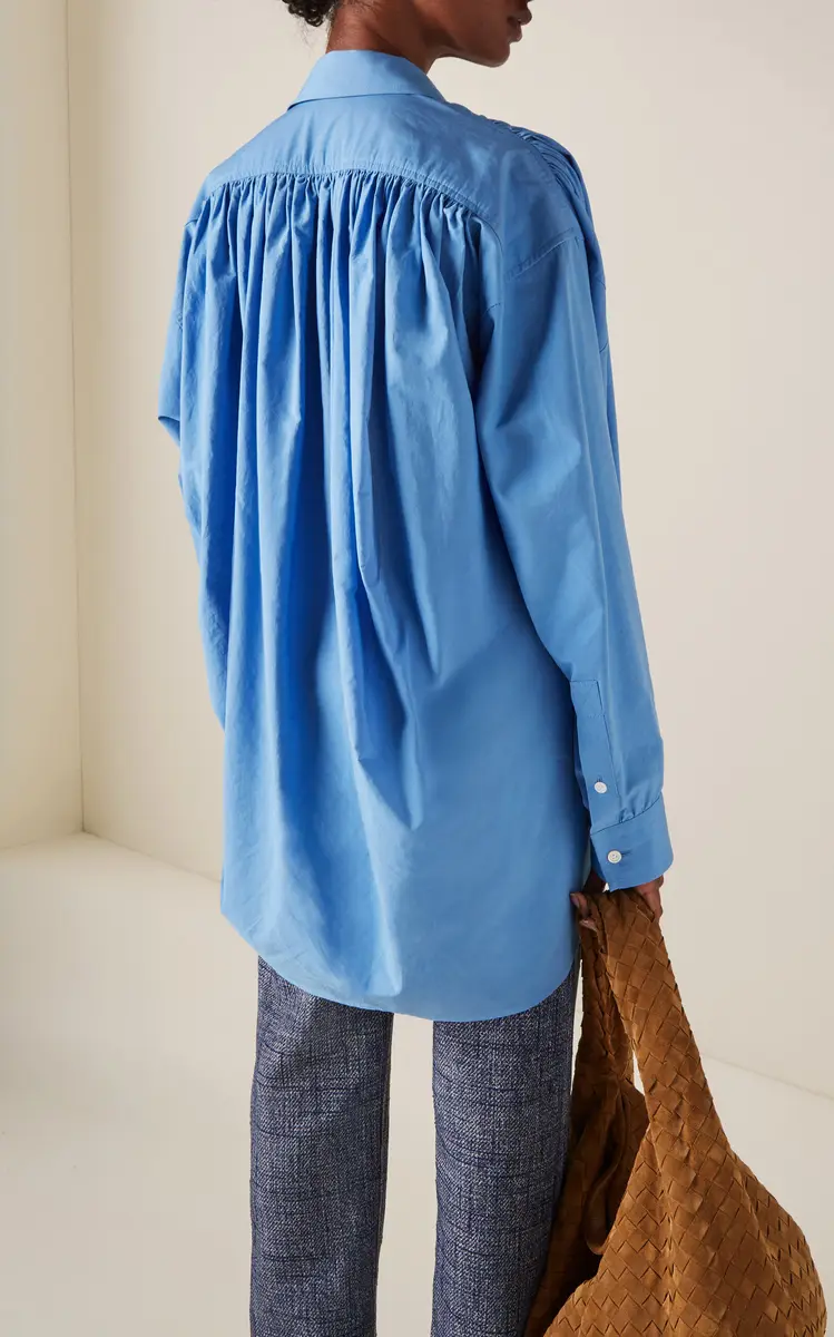 Bottega Veneta Oversized Cotton-Blend Shirt | Thumbnail 4 Bottega Veneta Oversized Cotton-Blend Shirt | Thumbnail 4