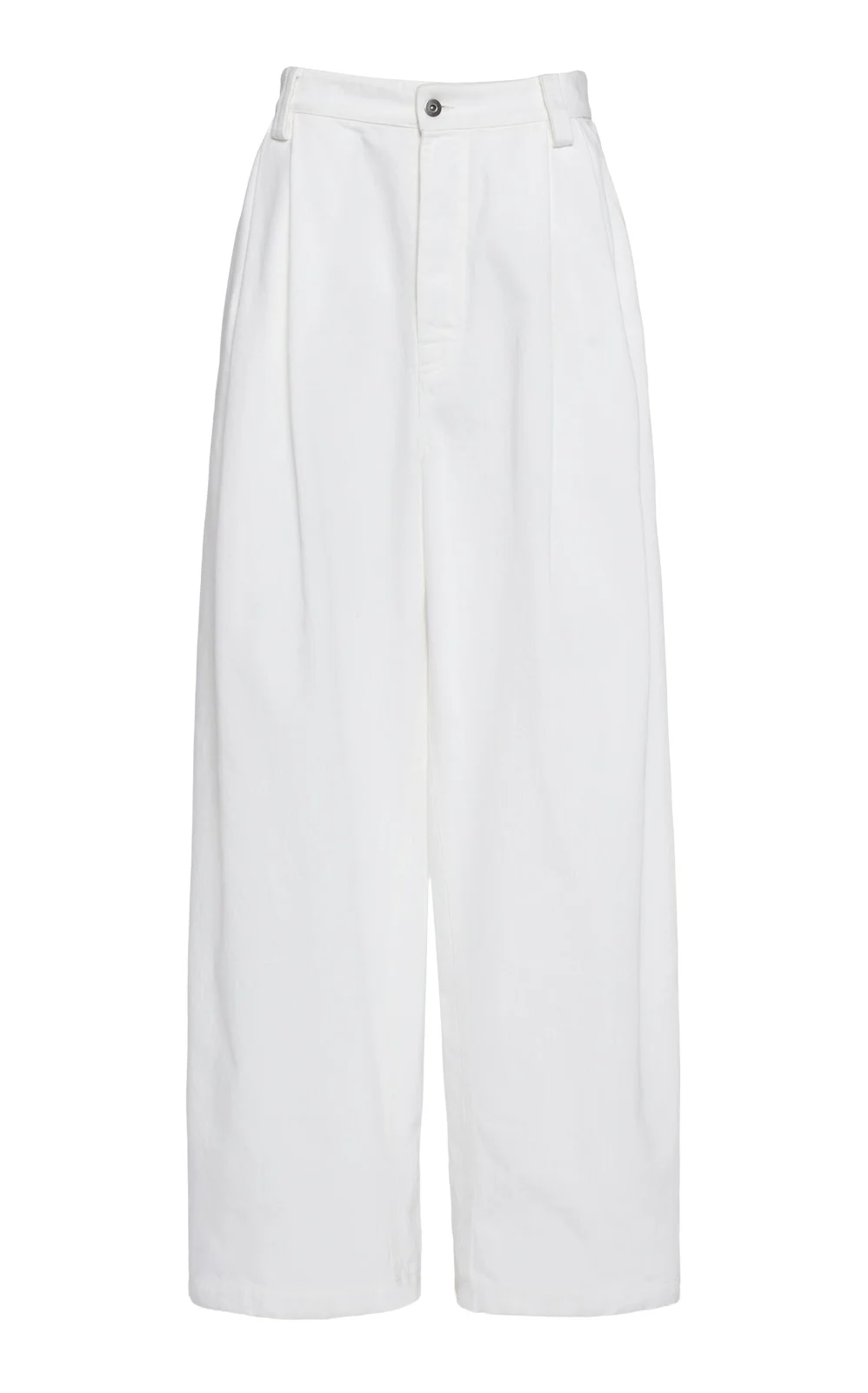 Pleated Denim Wide-Leg Trousers Pleated Denim Wide-Leg Trousers