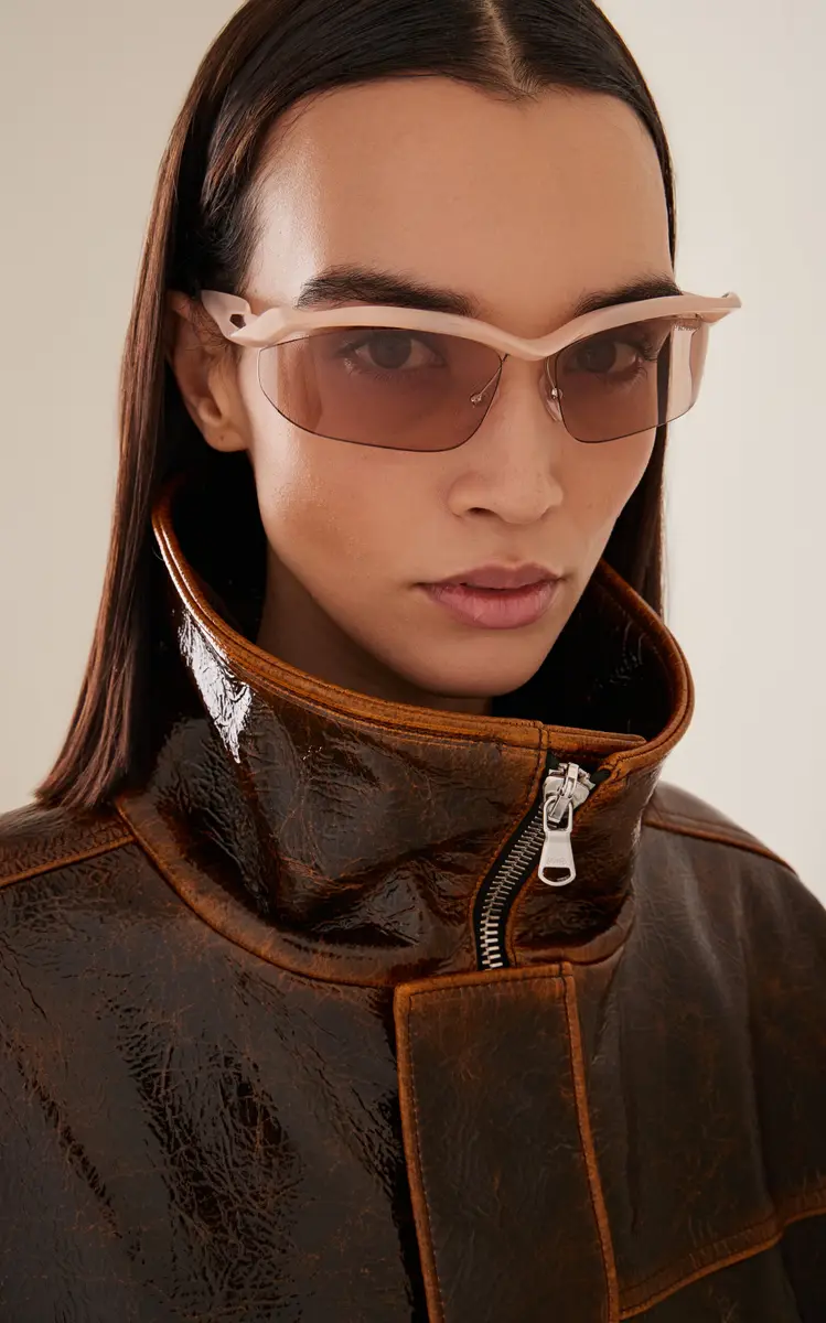 Prada Oval-Frame Plastic Sunglasses | Thumbnail 2 Prada Oval-Frame Plastic Sunglasses | Thumbnail 2