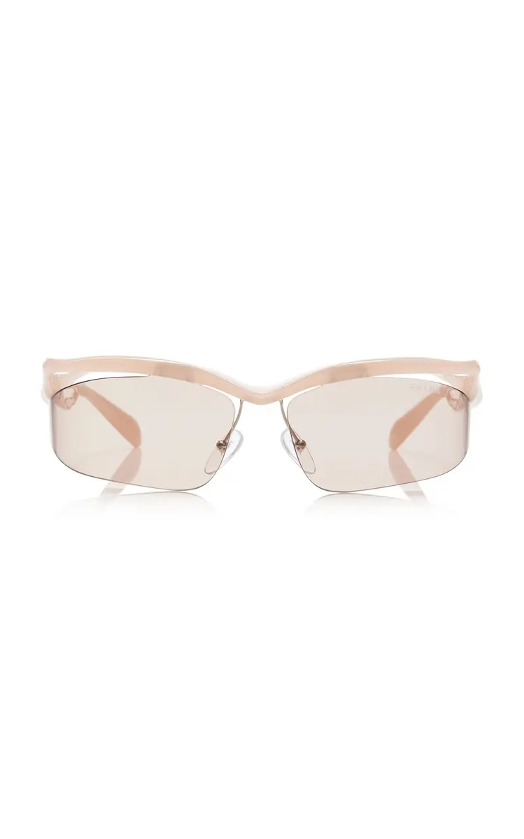 Prada Oval-Frame Plastic Sunglasses | Thumbnail 4 Prada Oval-Frame Plastic Sunglasses | Thumbnail 4