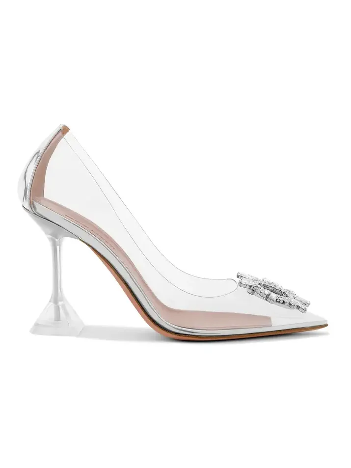 Begum Crystal-Embellished PVC Pumps Begum Crystal-Embellished PVC Pumps